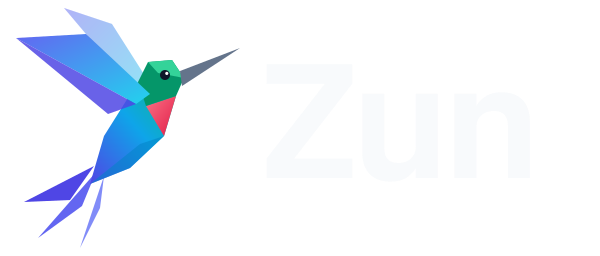 Zun 蜂鸟标志与字标